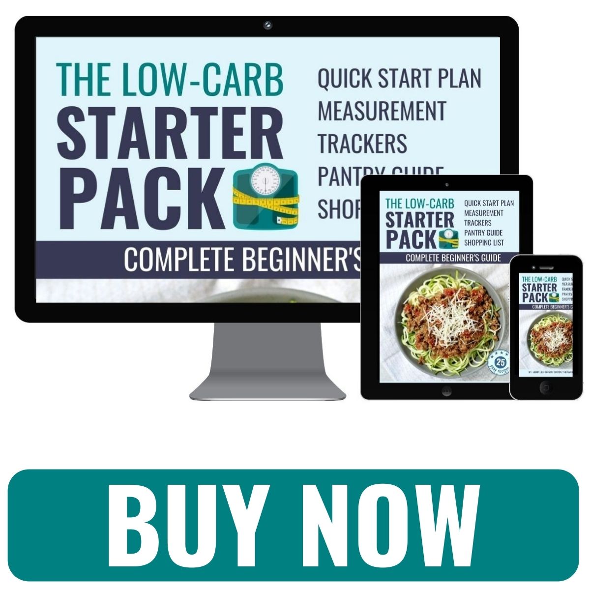 mockups of low-carb keto starter pack