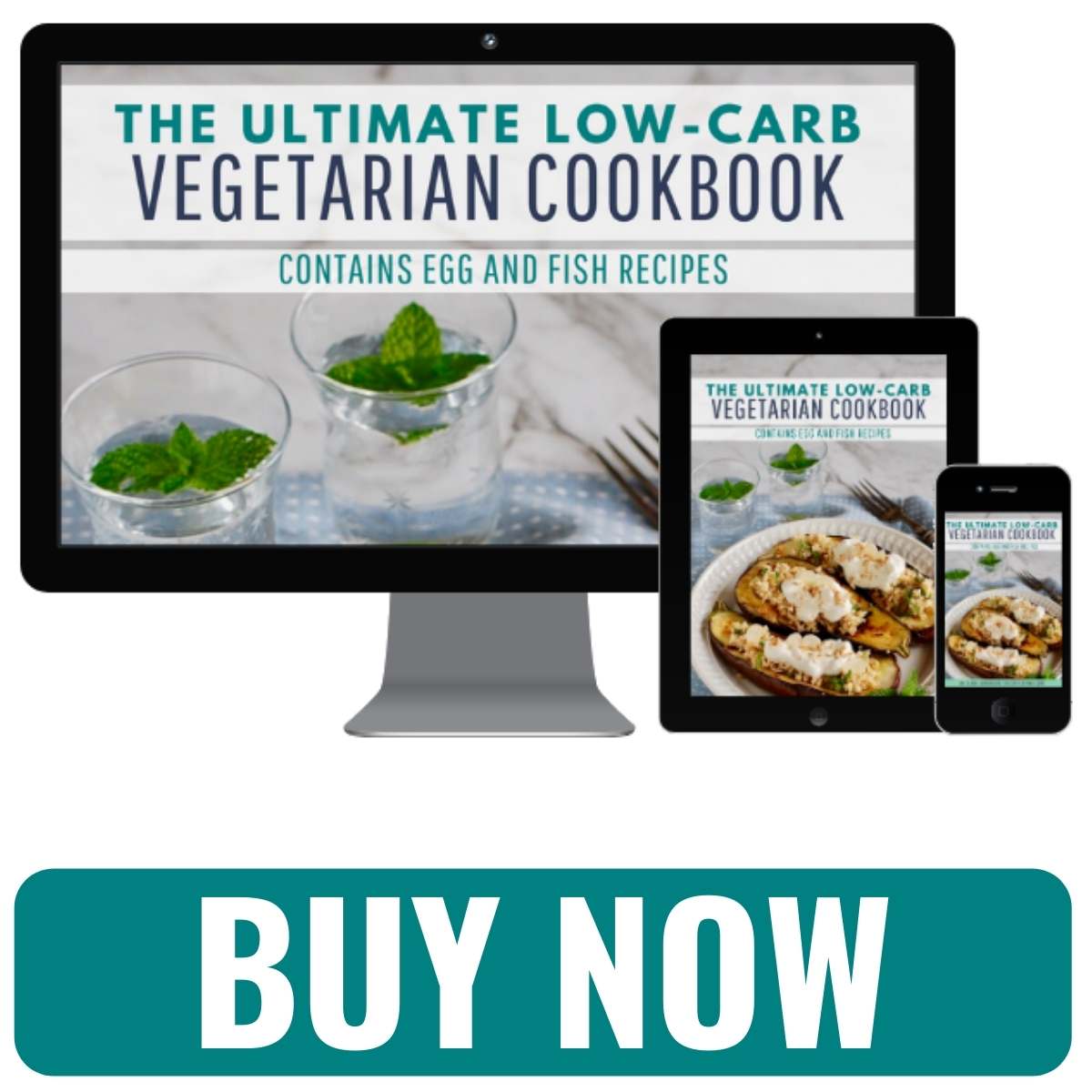 mockups of vegetarian cookbook